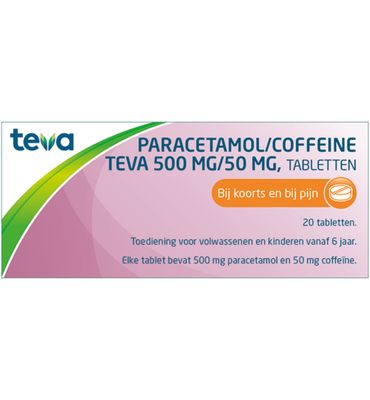 Pharmachemie Paracetamol coffeine 500/50 (2 (20tb) 20tb