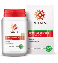Vitals Vitals Teunisbloemolie 500 mg bio (100sft)