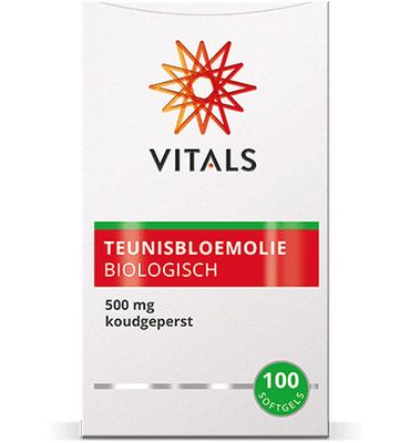 Vitals Teunisbloemolie 500 mg bio (100sft) 100sft