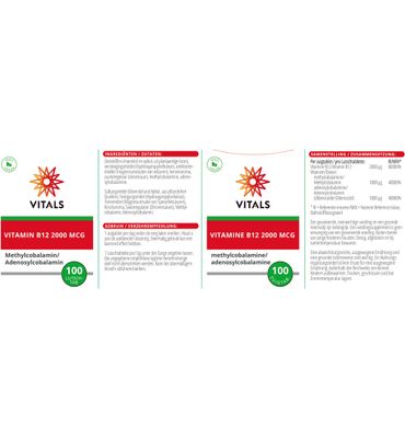 Vitals Vitamine B12 2000 mcg (100zt) 100zt