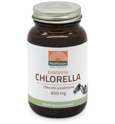 Mattisson Europese chlorella capsules 775mg bio (90vc) 90vc