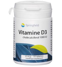 Springfield Springfield Vitamine D3 1000IU (120tb)