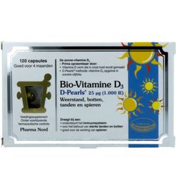 Pharma Nord Pharma Nord Bio vitamine D3 25 mcg 1000IE (120ca)