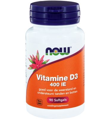Now Vitamine D3 400IE (90sft) 90sft