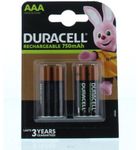 Duracell Rechargeable AAA 750mAh (4st) 4st thumb