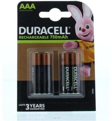 Duracell Rechargeable AAA 750mAh (4st) 4st