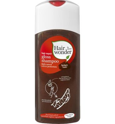 Hairwonder Hair repair gloss shampoo brown hair (200ml) 200ml