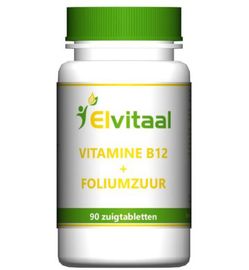 Elvitaal-Elvitum Elvitaal/Elvitum Vitamine B12 1000mcg + foliumzuur (90zt)