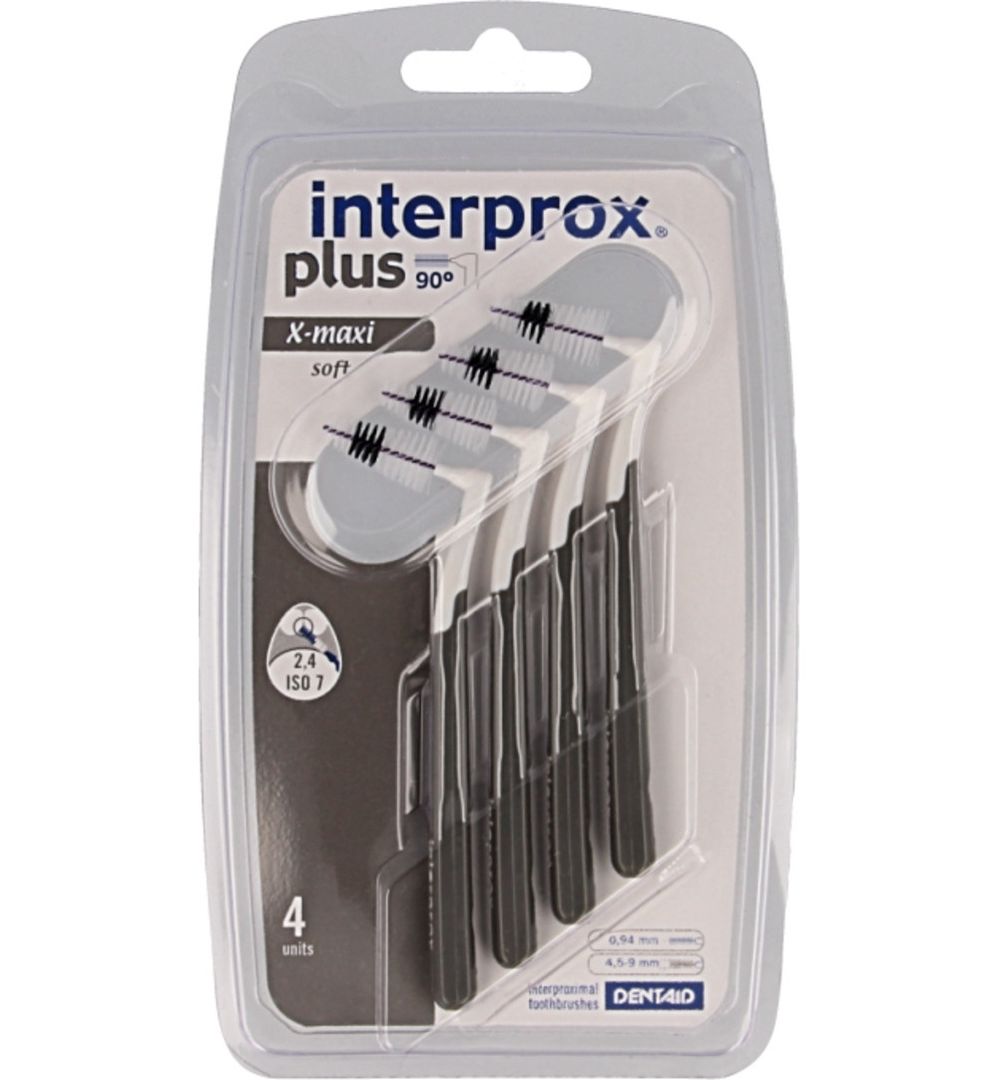 afwijzing Wrijven Haarzelf Interprox Plus ragers X maxi grijs (4st)