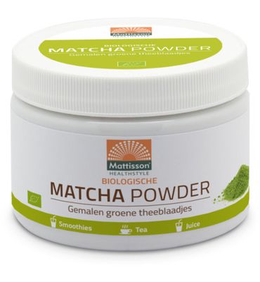 Mattisson Healthstyle Matcha powder poeder green tea bio (125g) 125g