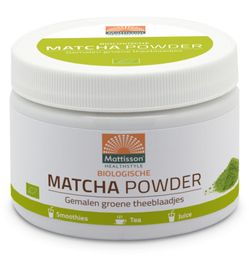 Mattisson Healthstyle Mattisson Healthstyle Matcha powder poeder green tea bio (125g)