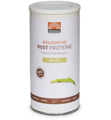 Mattisson Healthstyle Rijst proteine naturel vegan 80% bio (500g) 500g