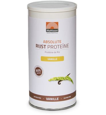 Mattisson Healthstyle Absolute rijst proteine vanille vegan 80% bio (500g) 500g