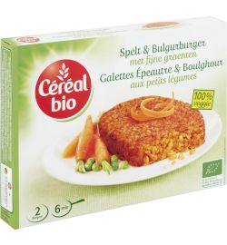 Céréal Bio Céréal Bio Spelt & bulgur burger met fijne groenten bio (200g)