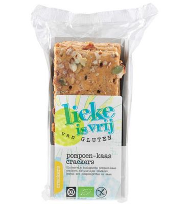 Lieke is vrij Crackers pompoen kaas bio (250g) 250g