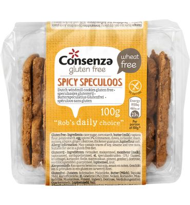 Consenza Spicy speculoos speculaasjes (100g) 100g