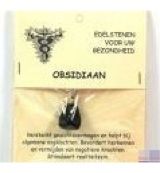 Steengoed Steengoed Hanger gezondheidssteen sneeuwvlok obsidiaan (1st)