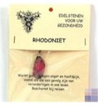 Steengoed Hanger gezondheidssteen rhodoniet (1st) 1st thumb