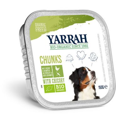 Yarrah Hond alucup chunks kip en groente bio (150g) 150g