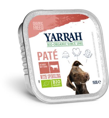 Yarrah Hondenvoer pate met rund en kip bio (150g) 150g