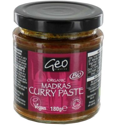 Geo Organics Curry paste madras (180g) 180g