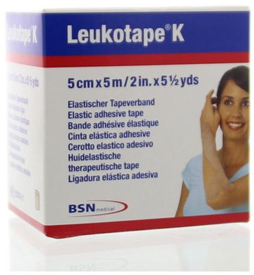 Leukotape K 5m x 5cm huidkleur (1st) 1st