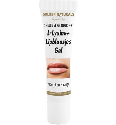 Golden Naturals L-Lysine+ lipblaasjes gel tube (15ml) 15ml