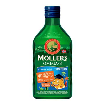 Mollers Omega-3 levertraan tutti frutti (250ml) 250ml