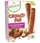 Bisson Crousty roll choco hazelnoot bio (125g) 125g thumb