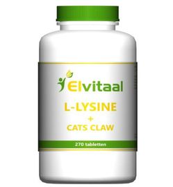 Elvitaal Elvitaal L-Lysine cats claw (270tb)