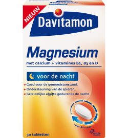 Koopjes Drogisterij Davitamon Magnesium speciaal voor de nacht (30tb) aanbieding