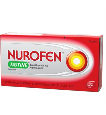 Nurofen Fastine liquid caps 400 mg ibuprofen (20ca) 20ca