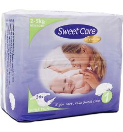 Sweetcare SweetCare Premium newborn maat 1 2-5kg (36st)