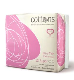 Cottons Cottons Maandverband ultradun super (12st)