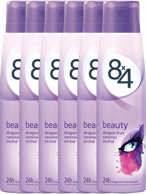 8x4 Deodorant Deospray Beauty Spray Voordeelverpakking 6x150ml