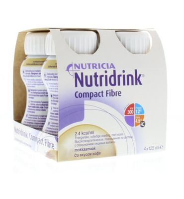 Nutridrink Compact fibre mokka 125ml (4st) 4st