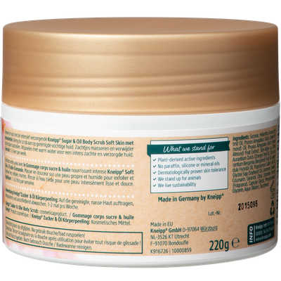 Kneipp Body scrub sugar & oil soft skin (220g) 220g