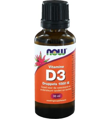 Now Vitamine D3 druppels 1000IE (30ml) 30ml