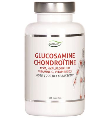 Nutrivian Glucosamine chondoitine MSM hyaluron vit D3/C (100tb) 100tb