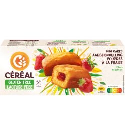 Céréal Céréal Aardbei cakeje glutenvrij (210g)