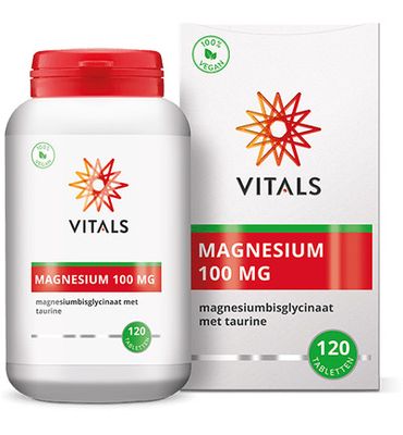 Vitals Magnesiumbisglycinaat 100 mg (120tb) 120tb