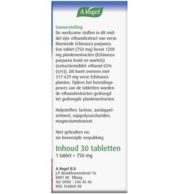 A.Vogel Echinaforce tabletten sterk 1200mg (30tb) 30tb