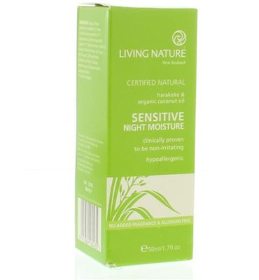 Living Nature Nachtcreme gevoelige huid (50ml) 50ml
