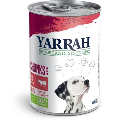 Yarrah Hond brok rund in saus bio (405g) 405g