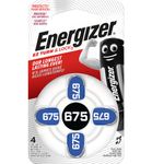 Energizer EZ675 Zinc Air T&L DP4 gehoorapparaat batterijen (4st) 4st thumb