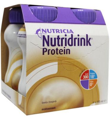 Nutridrink Proteine mokka 200ml (4st) 4st