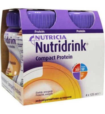 Nutridrink Compact proteine perzik/mango 125ml (4st) 4st