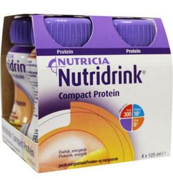 Nutridrink Nutridrink Compact proteine perzik/mango 125ml (4st)