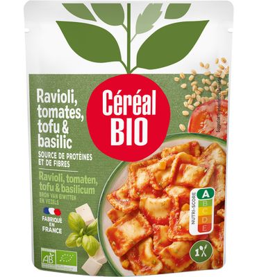Céréal Ravioli tofu tomaat basilicum bio (267g) 267g