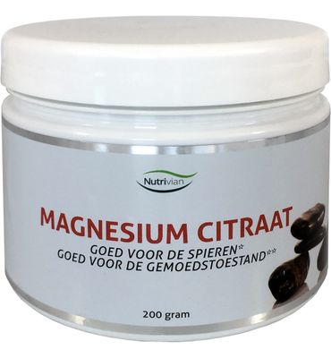 Nutrivian Magnesium citraat 200 mg poeder (200g) 200g